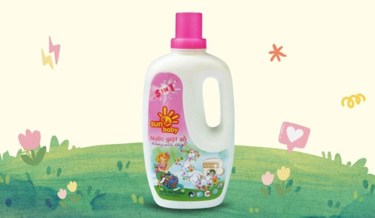 Nước giặt xả trẻ em sun Baby