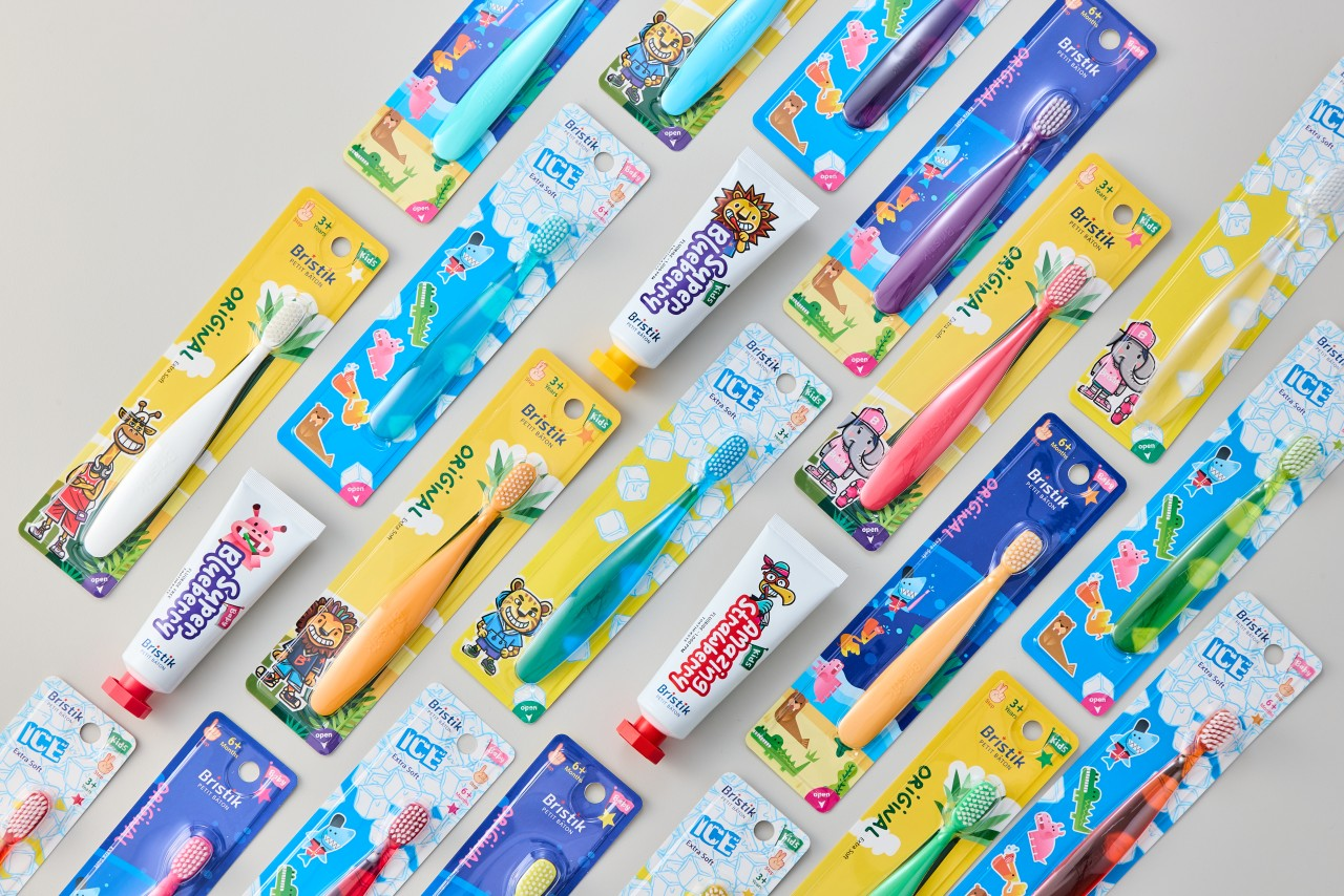 Combo 5 Bàn Chải Đánh Răng Cho Bé Từ 6 Tháng Tuổi Bristik ICE Step 2