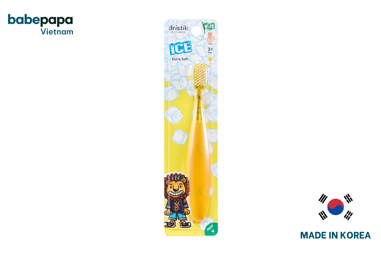Bàn Chải Đánh Răng Bristik ICE Step 2 Cho Bé – Màu Cam