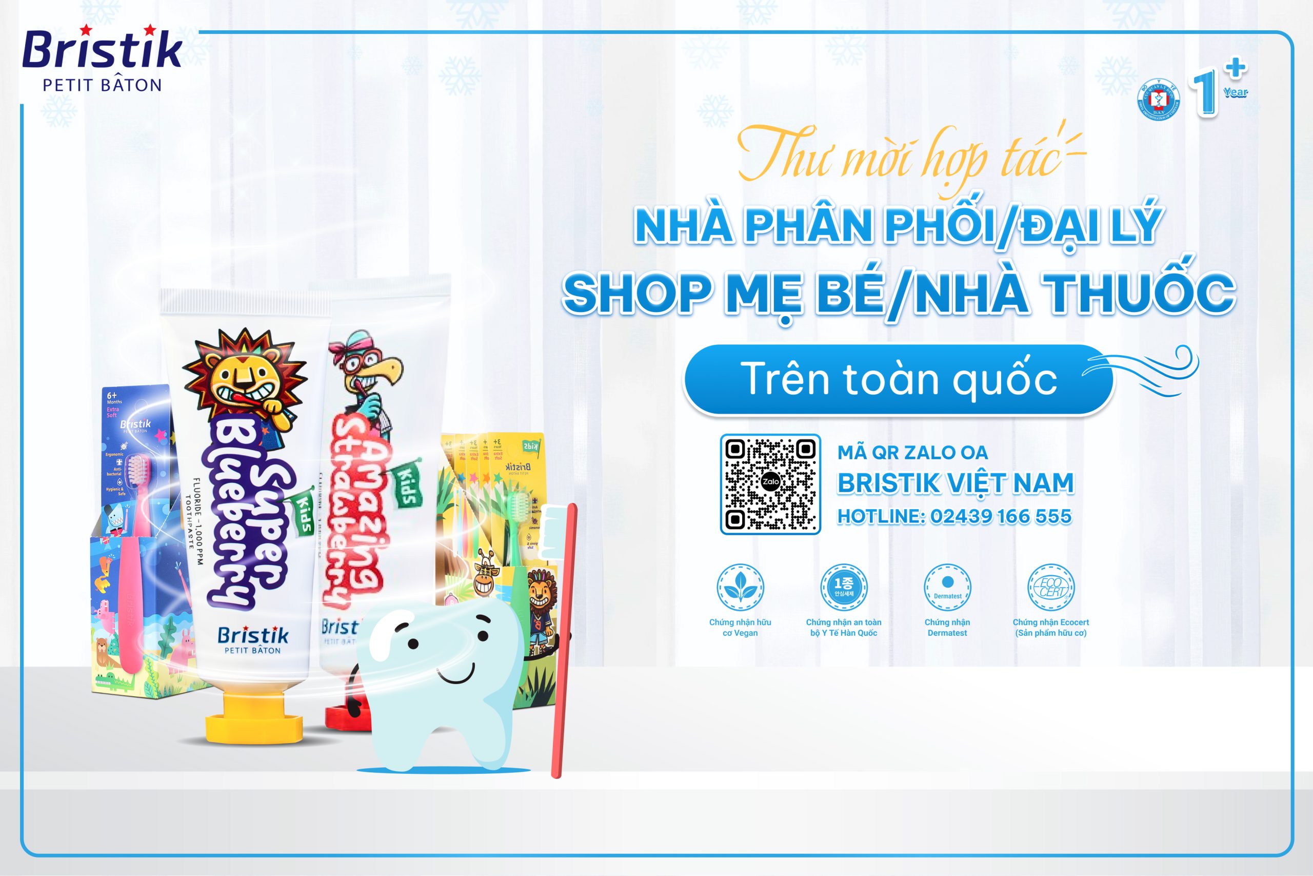 BRISTIK VIỆT NAM TUYỂN ĐẠI LÝ, NHÀ PHÂN PHỐI TOÀN QUỐC 2025